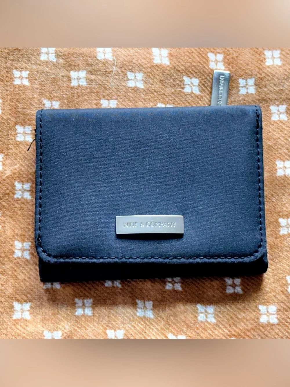 Nine & Company black Wallet coin pouch billfold clutch